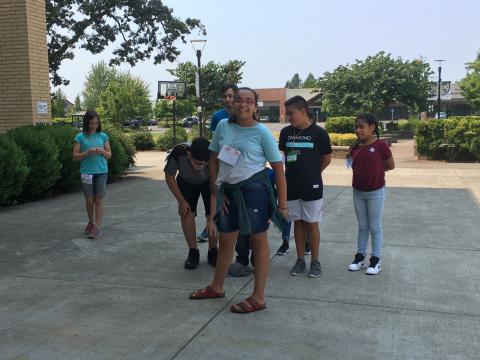 Students at iINVENT Summer Camp having fun.